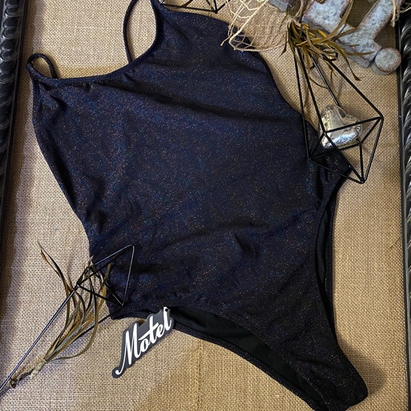 NWT Motel Black Crave Swimsuit Size L - Picture 4 of 4